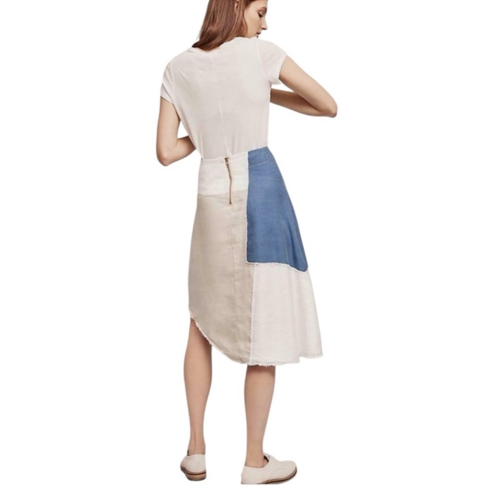 Anthropologie Holding Horses Frida Patchwork Denim Skirt - Picture 2 of 5